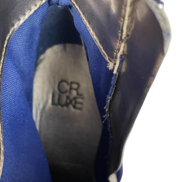 CR Luxe Blue Suede Bootie Size 5.5 - Picture 8 of 9